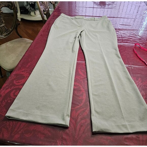 Simply Vera Vera Wang Beige Women's Flare Pants - Picture 3 of 12